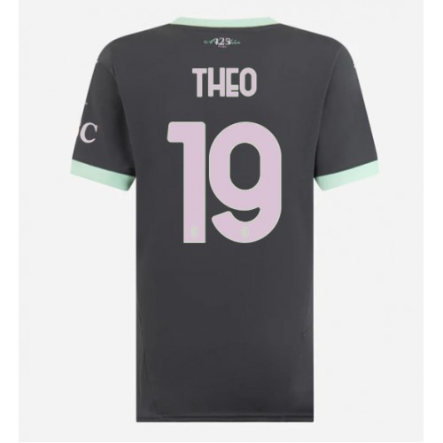 Fotballdrakt Dame AC Milan Theo Hernandez #19 Tredjedrakt 2024-25 Kortermet